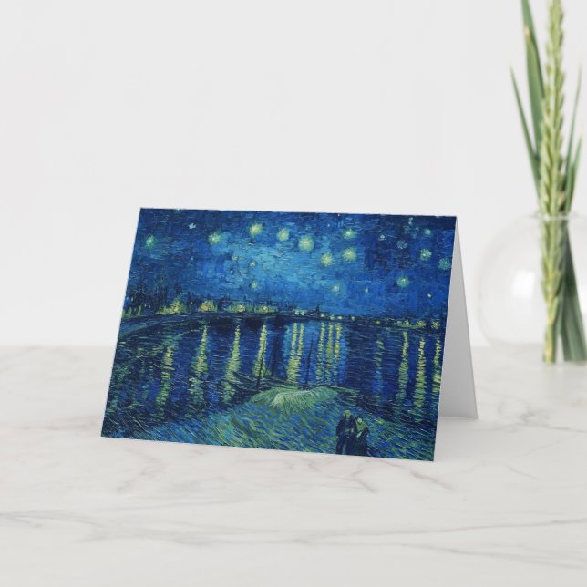 Carte Vincent Van Gogh - Nuit étoilée sur le Rhône (Devant)