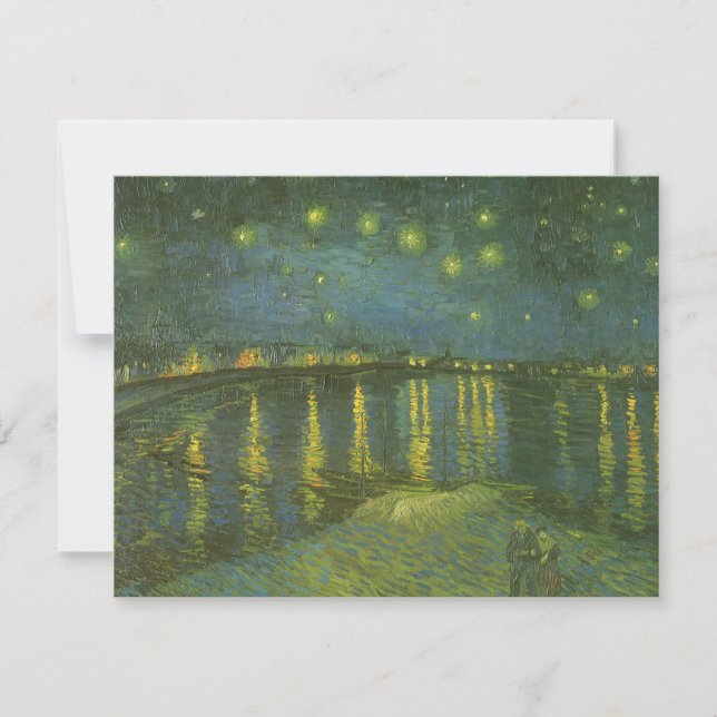 Carte Vincent van Gogh - Nuit étoilée sur le Rhône (Devant)