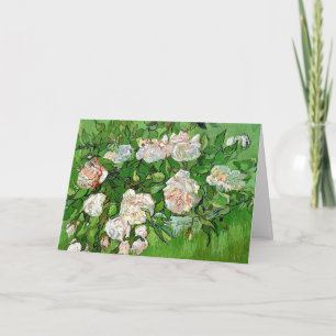 Carte Vincent van Gogh peinture, Roses encore roses de v