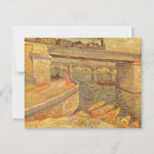 Carte Vincent van Gogh Ponts de l'autre côté de la Seine
