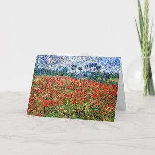 Carte Vincent van Gogh - Poppy Field