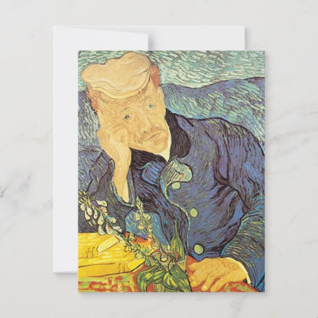 Carte Vincent van Gogh - Portrait du Docteur Gachet (Devant)