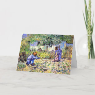 Carte Vincent Van Gogh - Premiers pas - Art Fête des pèr