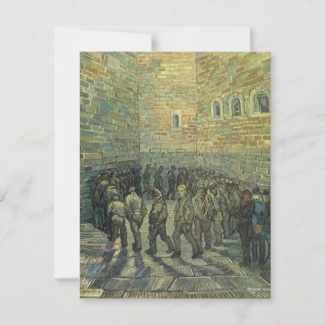 Carte Vincent van Gogh - Prisonniers exerçant (Devant)