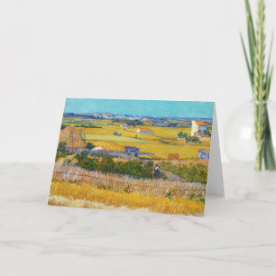 Carte Vincent van Gogh - Récolte à La Crau