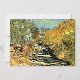 Carte Vincent van Gogh Road à Saint-Remy, figure féminin
