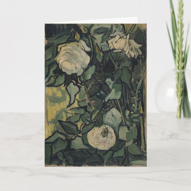 Carte Vincent van Gogh - Roses et coléoptères (Devant)
