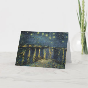 Carte Vincent van Gogh   Starry Night Over the Rhone
