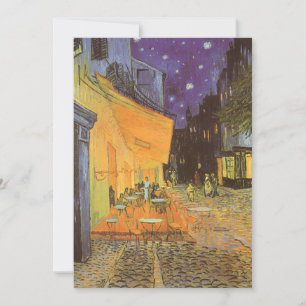 Carte Vincent van Gogh - Terrasse de café la nuit