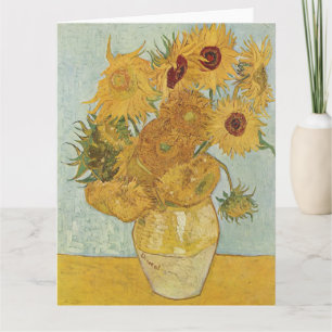 Carte Vincent Van Gogh - Tournesols, 3ème version