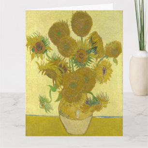 Carte Vincent Van Gogh - Tournesols, quatrième version