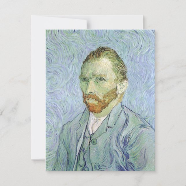 Carte Vincent van Gogh - Van Gogh Autoportrait en bleu (Devant)