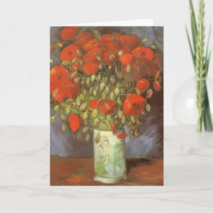 Carte Vincent van Gogh Vase à vie morte avec des pavots 