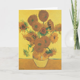 Carte Vincent van Gogh - Vase avec quinze tournesols