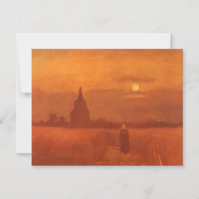 Carte Vincent van Gogh - Vieille tour dans les champs (Devant)
