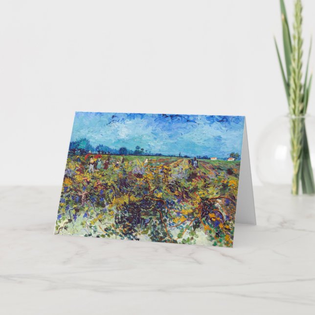 Carte Vincent van Gogh - Vignoble vert (Devant)