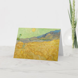 Carte Vincent van Gogh - Wheatfield avec une Faucheuse
