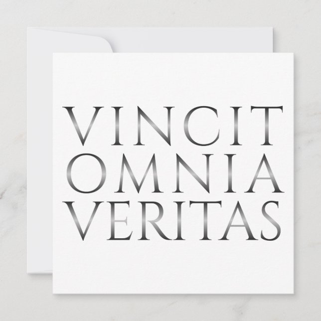 Carte VINCIT OMNIA VERITAS - Lumière (Devant)