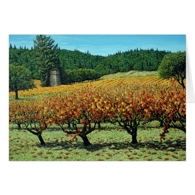 Carte Vineyard Fall (Devant Horizontal)