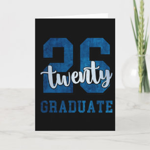 Carte Vingt-six diplômés de la promotion 2026 Bleu diplô