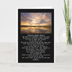 Carte Vingt-troisième prière de psaume