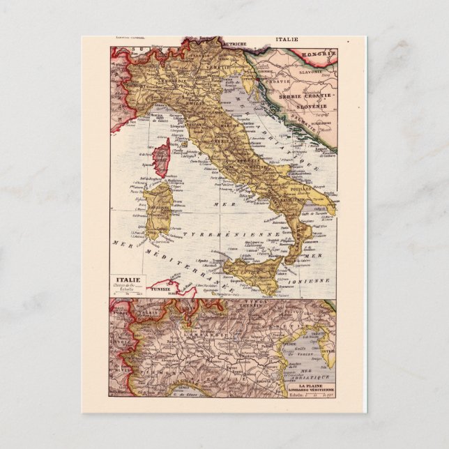 Carte vintage, 1920, Italie (Devant)