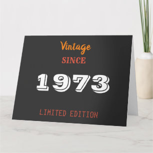 Carte Vintage 1973 édition limitée 50e anniversaire