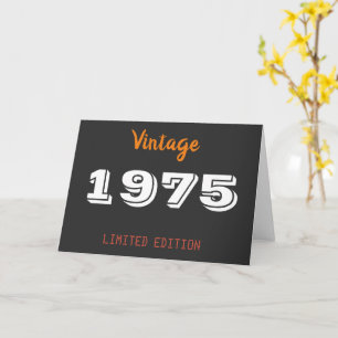 Carte vintage 1975 Limited Edition 50e anniversair