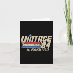 Carte Vintage 84 Retro 41E Anniversaire Top Pour Hommes 