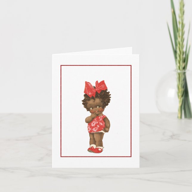 Carte vintage Afro-Américaine (Devant)