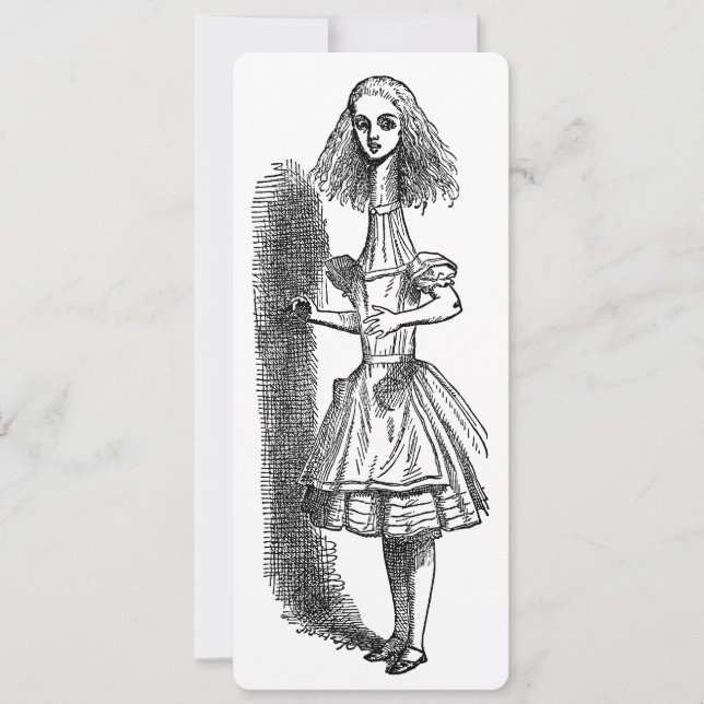 Carte Vintage Alice Adventures in Wonderland par Tenniel (Devant)