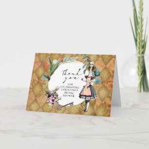Carte Vintage Alice au pays des merveilles