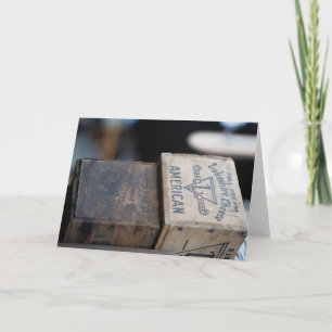 Carte Vintage American Cheese Crate