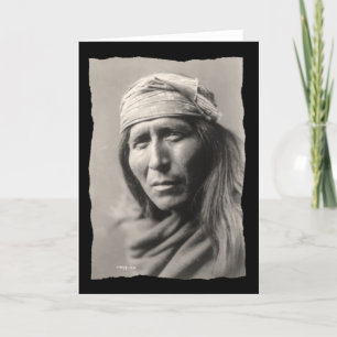 Carte Vintage Amérindien Tsahizn Tseh Apache