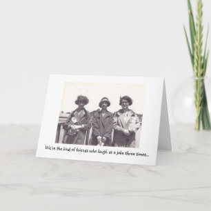 Carte Vintage - Amies amusantes,