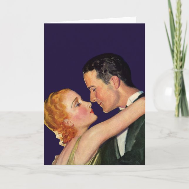 Carte Vintage Amour et Romance, Retro Hollywood Movies (Devant)