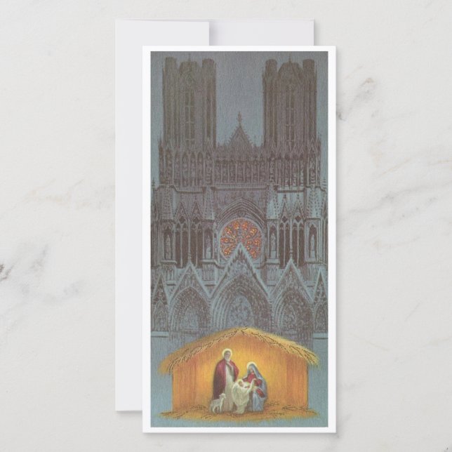 Carte Vintage bébé Jésus (Devant)