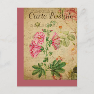 Carte vintage Botanique Florale