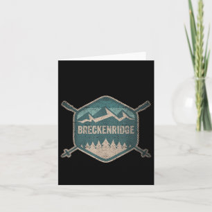 Carte Vintage Breckenridge Souvenir Ski Rétro Breckinrid