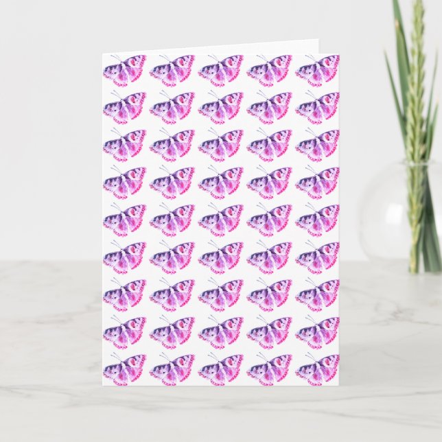 Carte Vintage Butterfly (Devant)