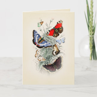 Carte Vintage Butterfly Boho Chic