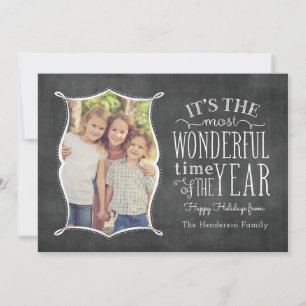 Carte Vintage Chalkboard Holida Temps le plus merv