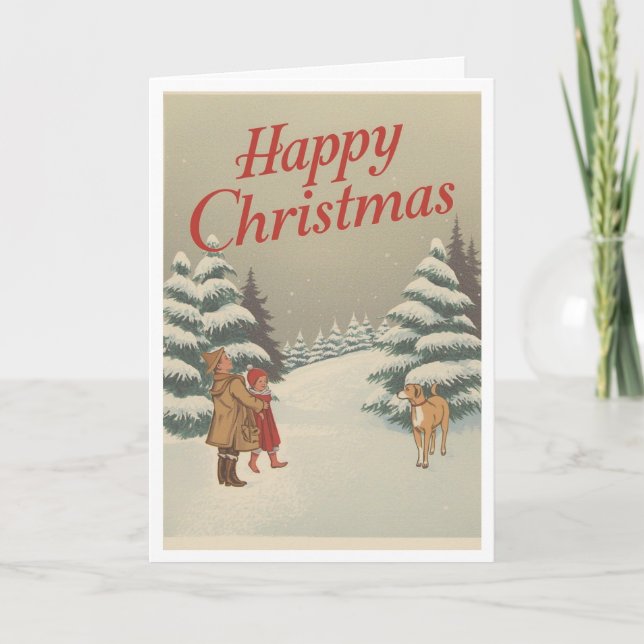 Carte Vintage christmas card (Devant)