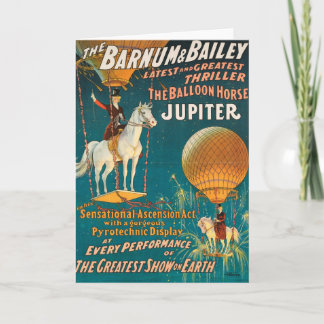 Carte Vintage : cirque Barnum & Bailey -