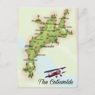Carte Vintage Cotswolds