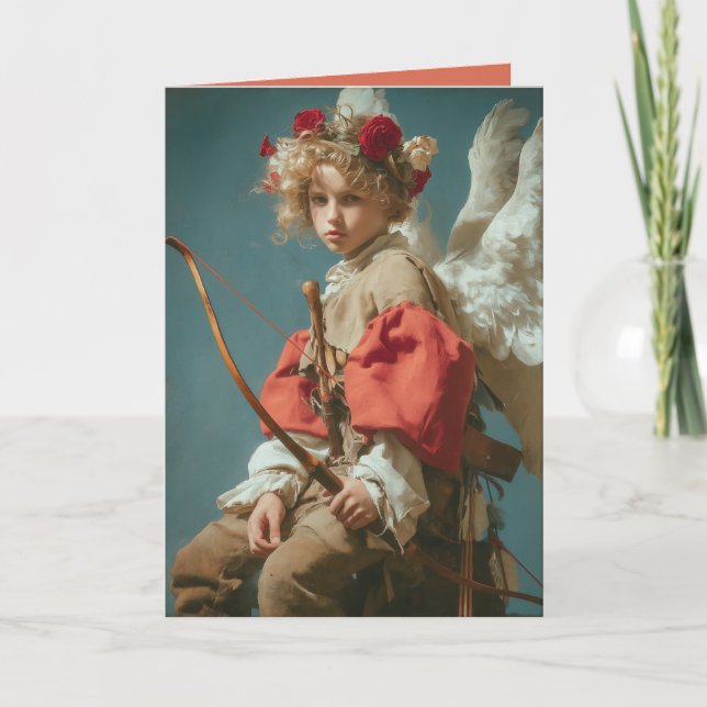Carte Vintage Cupid Angel  (Devant)