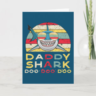 Carte Vintage Daddy Shark "Doo Doo Doo Doo"