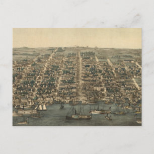 Carte vintage de Alexandria VA (1863)