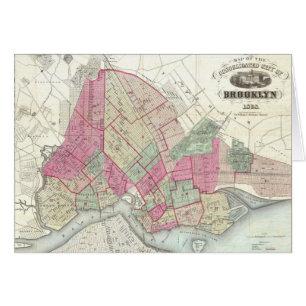 Carte vintage de Brookyln (1868)