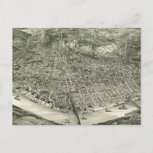 Carte vintage de Cincinnati (1900)